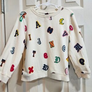 Rowing Blazers x Target Kids Alphabet Letter Print Sweatshirt Cream 4T